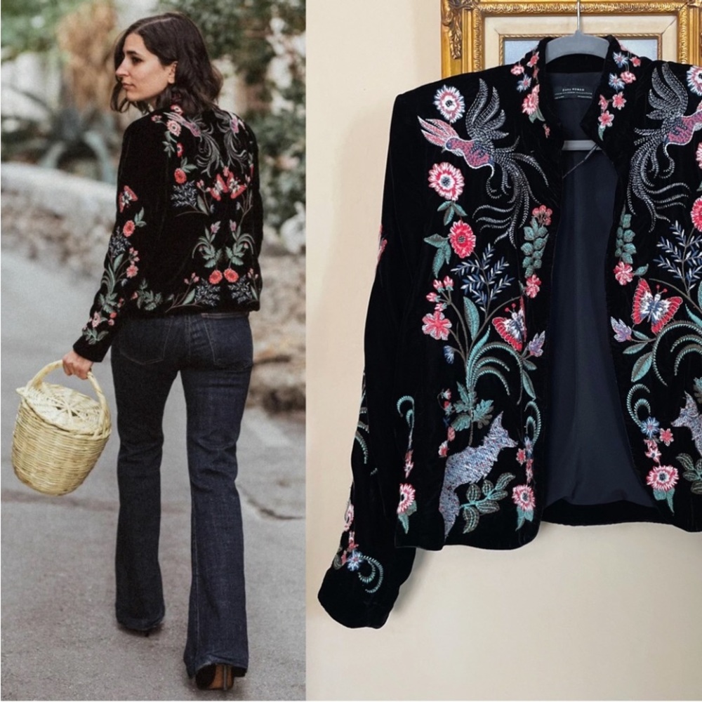 Zara velvet jacket